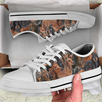 Load image into Gallery viewer, Designs by MyUtopia Shout Out:Dachshund Dog Print Canvas Sneakers
