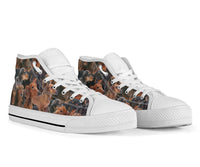 Load image into Gallery viewer, Designs by MyUtopia Shout Out:Dachshund Dog Print Canvas Sneakers
