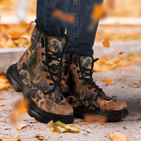 Load image into Gallery viewer, Designs by MyUtopia Shout Out:Dachshund Print Chunky Sneaker Walking Boots
