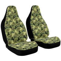 Load image into Gallery viewer, Designs by MyUtopia Shout Out:Dachshund Shaped Camo Print car seat covers (set of two),One size,Car Seat Cover - AOP
