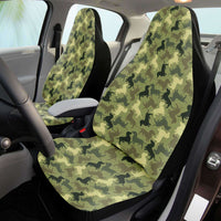 Load image into Gallery viewer, Designs by MyUtopia Shout Out:Dachshund Shaped Camo Print car seat covers (set of two)

