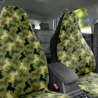 Load image into Gallery viewer, Designs by MyUtopia Shout Out:Dachshund Shaped Camo Print car seat covers (set of two)
