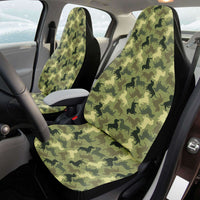 Load image into Gallery viewer, Designs by MyUtopia Shout Out:Dachshund Shaped Camo Print car seat covers (set of two)
