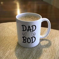 Load image into Gallery viewer, Designs by MyUtopia Shout Out:Dad Bod White Ceramic Coffee Mug,11oz / White,Ceramic Coffee Mug

