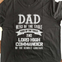 Load image into Gallery viewer, Designs by MyUtopia Shout Out:Dad Head Of The Table Adult Unisex T-Shirt
