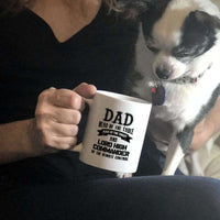 Load image into Gallery viewer, Designs by MyUtopia Shout Out:Dad Head of the Table White Ceramic Coffee Mug
