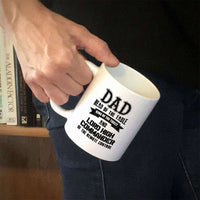 Load image into Gallery viewer, Designs by MyUtopia Shout Out:Dad Head of the Table White Ceramic Coffee Mug,11oz / White,Ceramic Coffee Mug
