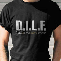 Load image into Gallery viewer, Designs by MyUtopia Shout Out:Dad In Love with Fitness D.I.L.F. Adult Unisex T-Shirt
