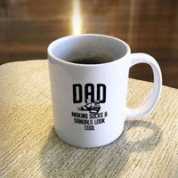 Load image into Gallery viewer, Designs by MyUtopia Shout Out:Dad Socks and Sandals Ceramic Coffee Mug - White,11 oz / White,Ceramic Coffee Mug
