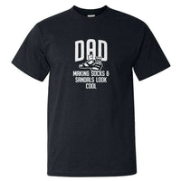 Load image into Gallery viewer, Designs by MyUtopia Shout Out:Dad Socks and Sandals Ultra Cotton T-Shirt,Black / S,Adult Unisex T-Shirt
