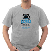 Load image into Gallery viewer, Designs by MyUtopia Shout Out:Dad Thank You For Always Being There Personalized with Kids Names Adult Unisex T-Shirt
