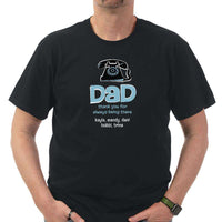 Load image into Gallery viewer, Designs by MyUtopia Shout Out:Dad Thank You For Always Being There Personalized with Kids Names Adult Unisex T-Shirt
