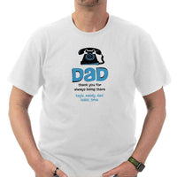 Load image into Gallery viewer, Designs by MyUtopia Shout Out:Dad Thank You For Always Being There Personalized with Kids Names Adult Unisex T-Shirt
