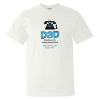 Load image into Gallery viewer, Designs by MyUtopia Shout Out:Dad Thank You For Always Being There Personalized with Kids Names Adult Unisex T-Shirt,White / S,Adult Unisex T-Shirt
