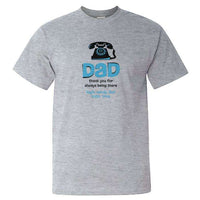 Load image into Gallery viewer, Designs by MyUtopia Shout Out:Dad Thank You For Always Being There Personalized with Kids Names Adult Unisex T-Shirt,Athletic Heather / S,Adult Unisex T-Shirt
