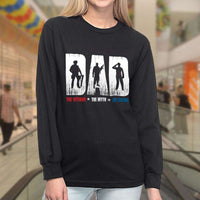 Load image into Gallery viewer, Designs by MyUtopia Shout Out:Dad, The Veteran, The Myth, The Legend Long Sleeve Ultra Cotton T-Shirt
