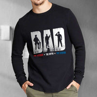 Load image into Gallery viewer, Designs by MyUtopia Shout Out:Dad, The Veteran, The Myth, The Legend Long Sleeve Ultra Cotton T-Shirt

