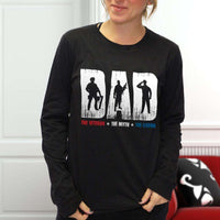 Load image into Gallery viewer, Designs by MyUtopia Shout Out:Dad, The Veteran, The Myth, The Legend Long Sleeve Ultra Cotton T-Shirt
