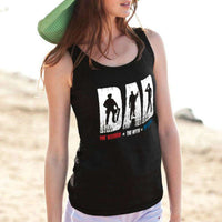 Load image into Gallery viewer, Designs by MyUtopia Shout Out:Dad, The Veteran, The Myth, The Legend Unisex Tank
