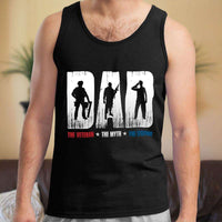 Load image into Gallery viewer, Designs by MyUtopia Shout Out:Dad, The Veteran, The Myth, The Legend Unisex Tank
