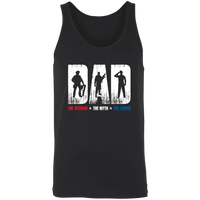Load image into Gallery viewer, Designs by MyUtopia Shout Out:Dad, The Veteran, The Myth, The Legend Unisex Tank,X-Small / Black,Tank Tops

