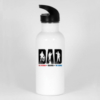 Load image into Gallery viewer, Designs by MyUtopia Shout Out:Dad, The Veteran, The Myth, The Legend Water Bottle,White,Water Bottle
