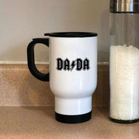 Load image into Gallery viewer, Designs by MyUtopia Shout Out:DaDa  14 oz Stainless Steel Travel Coffee Mug w. Twist Close Lid
