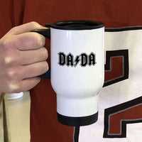 Load image into Gallery viewer, Designs by MyUtopia Shout Out:DaDa  14 oz Stainless Steel Travel Coffee Mug w. Twist Close Lid
