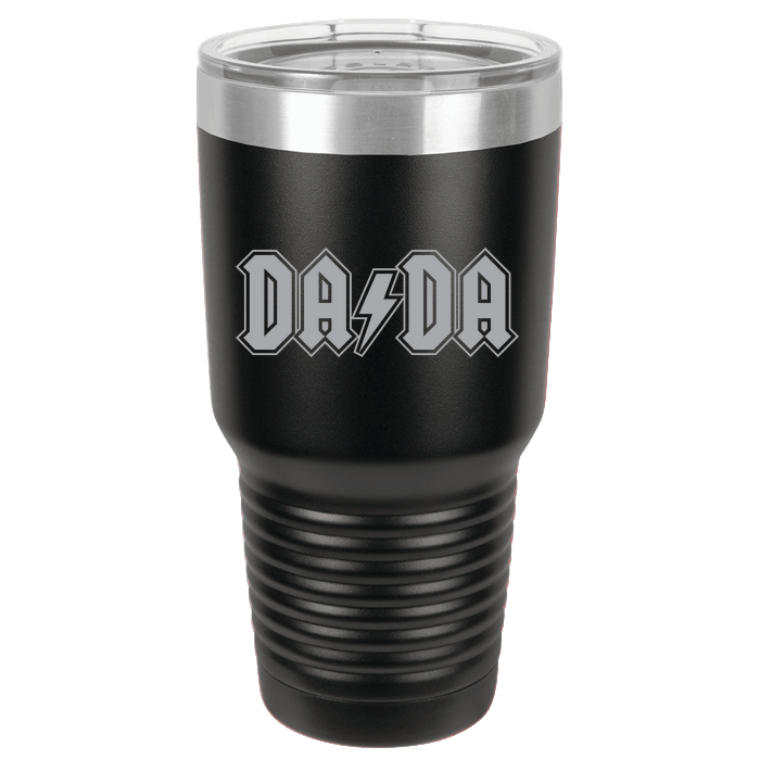 Designs by MyUtopia Shout Out:DaDa Engraved Polar Camel 30 oz Insulated Double Wall Steel Tumbler Travel Mug,Black,Polar Camel Tumbler