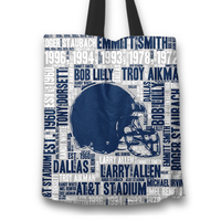 Load image into Gallery viewer, Designs by MyUtopia Shout Out:Dallas Word Cloud Fabric Totebag Reusable Shopping Tote,Helmet,Reusable Fabric Shopping Tote Bag

