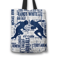 Load image into Gallery viewer, Designs by MyUtopia Shout Out:Dallas Word Cloud Fabric Totebag Reusable Shopping Tote,Players,Reusable Fabric Shopping Tote Bag

