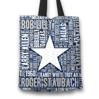 Load image into Gallery viewer, Designs by MyUtopia Shout Out:Dallas Word Cloud Fabric Totebag Reusable Shopping Tote,Star,Reusable Fabric Shopping Tote Bag
