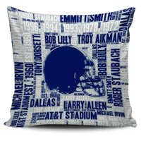 Load image into Gallery viewer, Designs by MyUtopia Shout Out:Dallas Word Cloud Pillowcases,Helmet / Blue/White,Pillowcases
