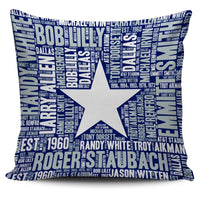 Load image into Gallery viewer, Designs by MyUtopia Shout Out:Dallas Word Cloud Pillowcases,Star / Blue/White,Pillowcases
