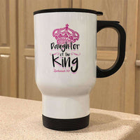 Load image into Gallery viewer, Designs by MyUtopia Shout Out:Daughter of the King 14 oz Stainless Steel Travel Coffee Mug w. Twist Close Lid
