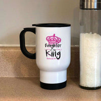 Load image into Gallery viewer, Designs by MyUtopia Shout Out:Daughter of the King 14 oz Stainless Steel Travel Coffee Mug w. Twist Close Lid

