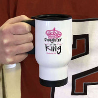 Load image into Gallery viewer, Designs by MyUtopia Shout Out:Daughter of the King 14 oz Stainless Steel Travel Coffee Mug w. Twist Close Lid
