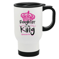 Load image into Gallery viewer, Designs by MyUtopia Shout Out:Daughter of the King 14 oz Stainless Steel Travel Coffee Mug w. Twist Close Lid
