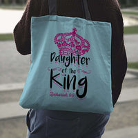 Load image into Gallery viewer, Designs by MyUtopia Shout Out:Daughter of The King Fabric Re-usable Shopping Totebag

