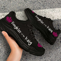 Load image into Gallery viewer, Designs by MyUtopia Shout Out:Daughter Of The King God&#39;s Princess Bible Verse Inspired Art Mesh Fabric Walking Sneakers
