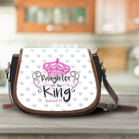 Load image into Gallery viewer, Designs by MyUtopia Shout Out:Daughter of the King Saddlebag Style Canvas Crossbody Purse
