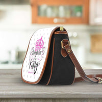 Load image into Gallery viewer, Designs by MyUtopia Shout Out:Daughter of the King Saddlebag Style Canvas Crossbody Purse
