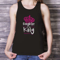 Load image into Gallery viewer, Designs by MyUtopia Shout Out:Daughter of the King Tank Top,Black / Small,Tank Tops
