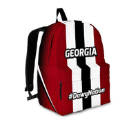 Load image into Gallery viewer, Designs by MyUtopia Shout Out:#DawgNation Georgia Backpack,Large (18 x 14 x 8 inches) / Adult (Ages 13+) / Red/Black/White,Backpacks
