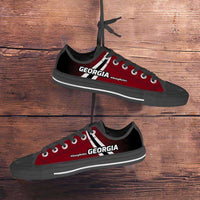 Load image into Gallery viewer, Designs by MyUtopia Shout Out:#DawgNation Georgia Basketball Fan Classic Canvas Tennis Shoes
