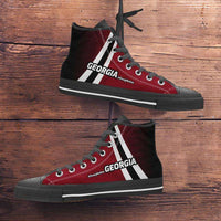 Load image into Gallery viewer, Designs by MyUtopia Shout Out:#DawgNation Georgia Canvas High Top Shoes
