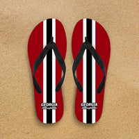Load image into Gallery viewer, Designs by MyUtopia Shout Out:#DawgNation Georgia Flip Flops
