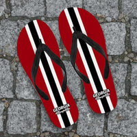 Load image into Gallery viewer, Designs by MyUtopia Shout Out:#DawgNation Georgia Flip Flops
