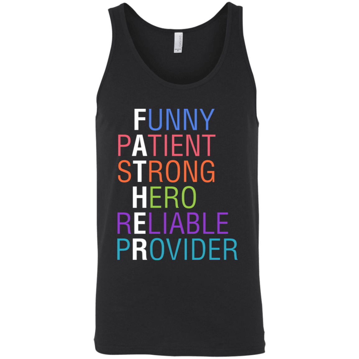Designs by MyUtopia Shout Out:Descriptions of Father Anagram Unisex Tank Top,Black / X-Small,Tank Tops