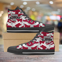 Load image into Gallery viewer, Designs by MyUtopia Shout Out:Diehard Alabama Fan Camo Print Canvas High Top Shoes,Men&#39;s / Mens US 5 (EU38) / Camo Print,High Top Sneakers
